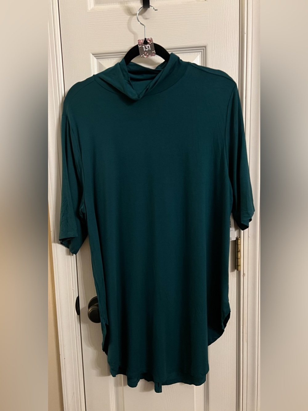 Torrid Mock Neck Dark Forest Green Top Size 2X